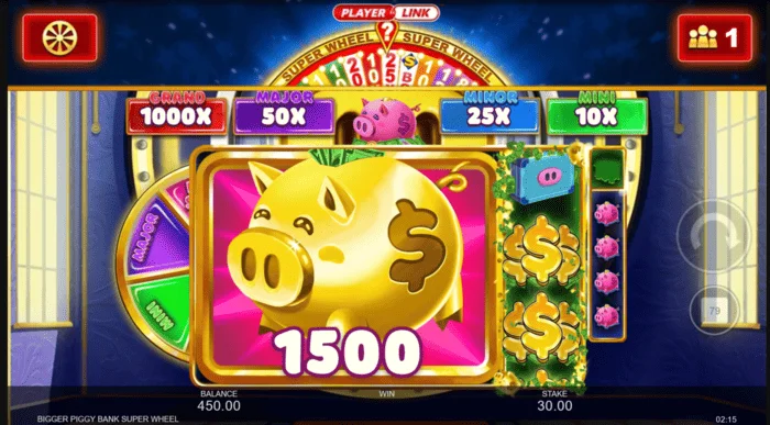 Bigger Piggy Bank Super Wheel ビッグウィン